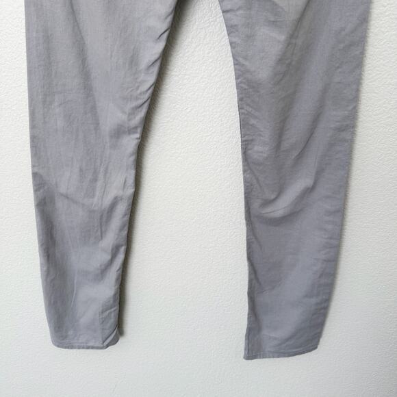 [Gustin] Light Gray Slim Straight Leg Linen Blend 5 Pocket Pants Men's Sz 31x32 - Picture 9 of 10
